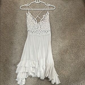 Elegant White Lace Dress
